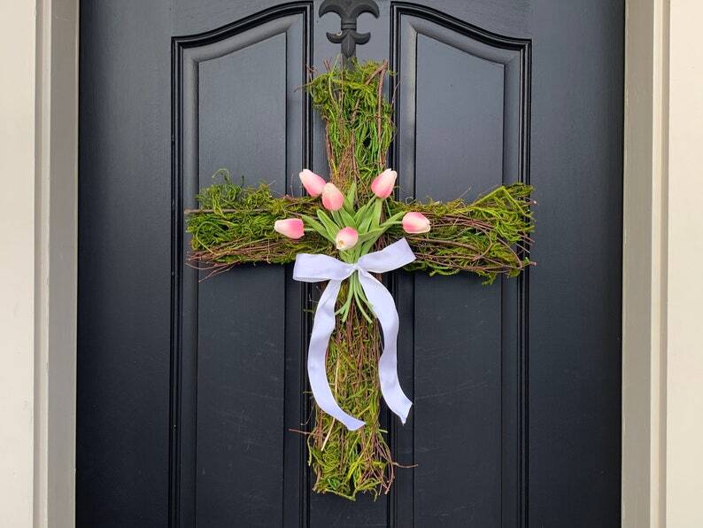 Easter Cross For Front Door
