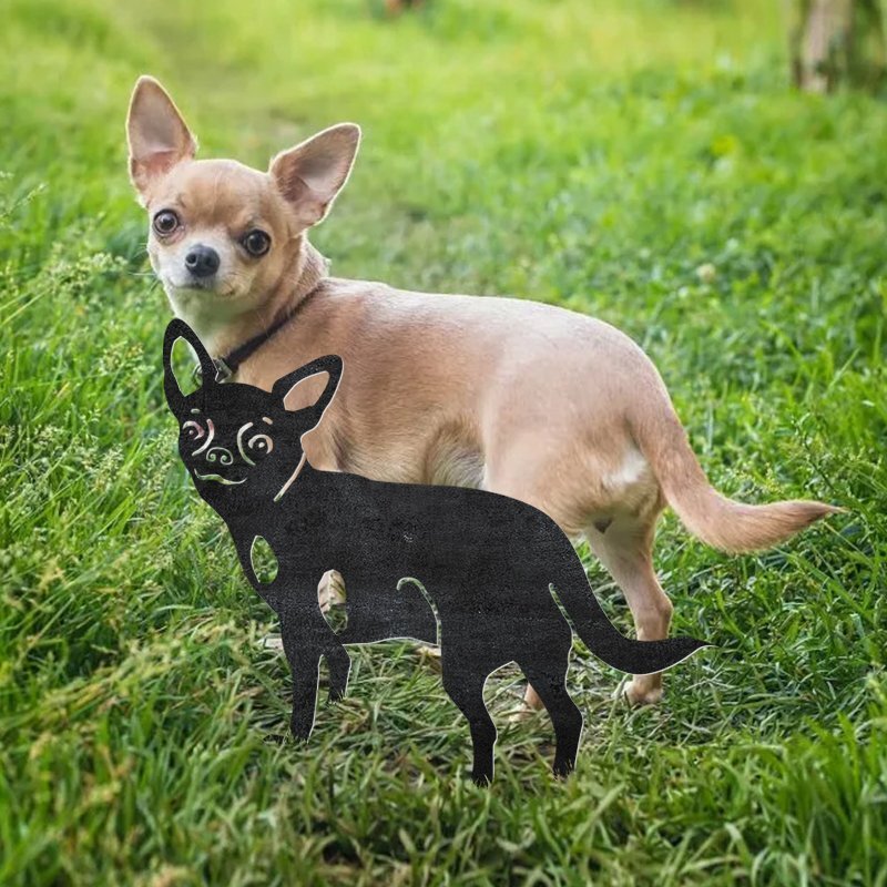 Photo Customize Dog Metal Silhouette