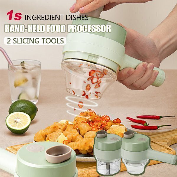 ✨BUY 2 FREE SHIPPING✨4 IN 1 HANDHELD ELECTRIC VEGETABLE CUTTER SET（50% OFF）