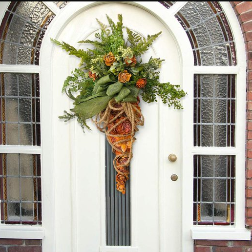 👋Easter Sale-40%OFF-Rustic Organic Carrot Wreath