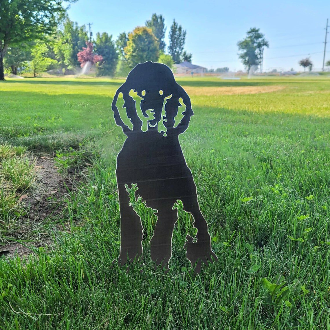 Poodle Metal Silhouette