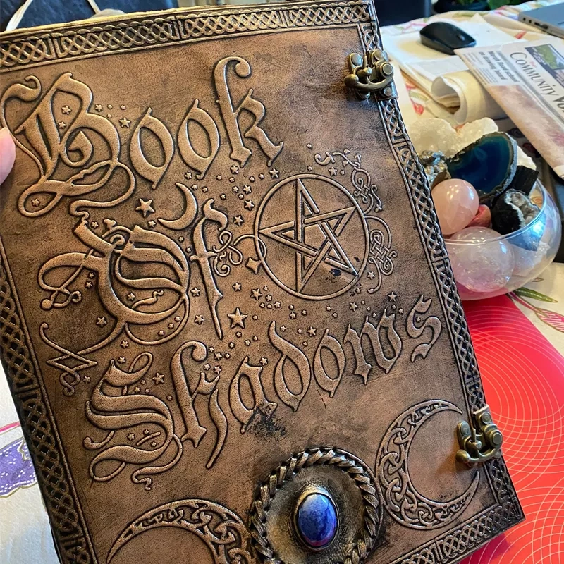 Book of Shadows, Leather Grimoire, Christmas Gift