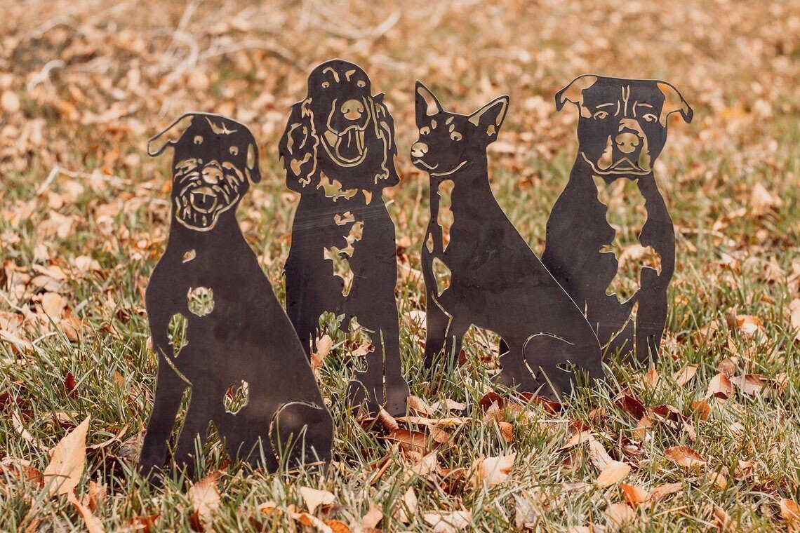 Irish Wolfhound Metal Silhouette