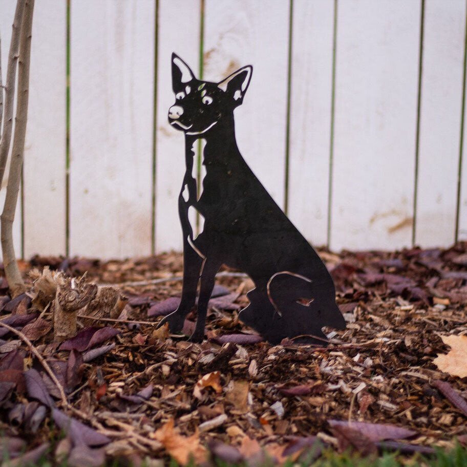 Toy Fox Terrier Metal Silhouette