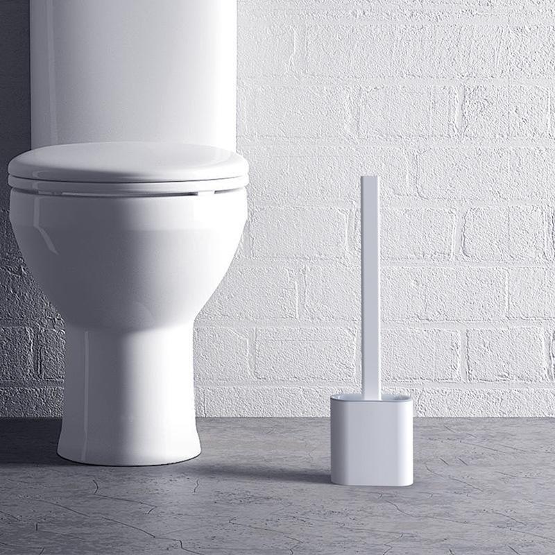 Revolutionary Silicone Flexible Toilet Brush With Holder