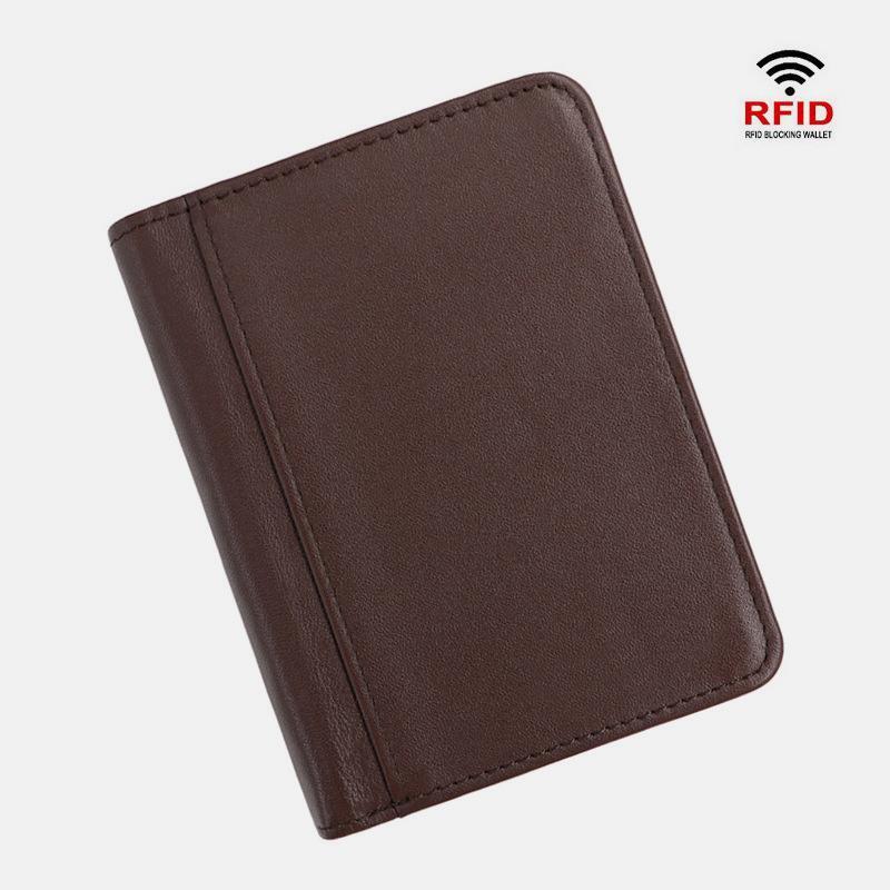 RFID Real Leather Retro Wallet
