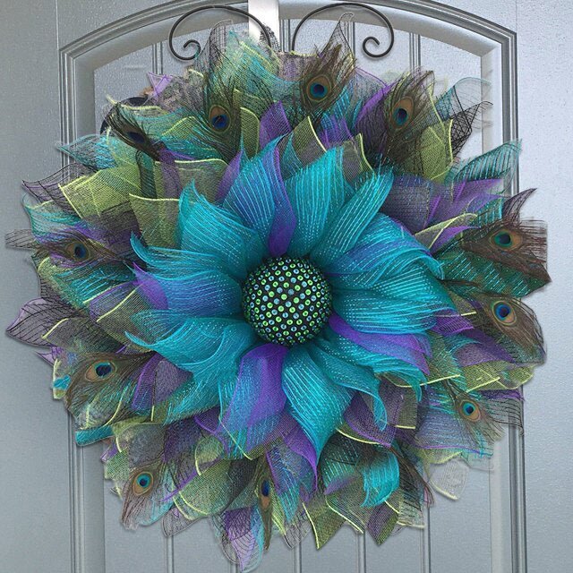 Peacock Pattern Wreath-Noble and unique home decoration