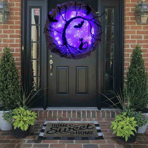 🎁Perfect Gift For Halloween🎁LED Halloween Wreath🎃