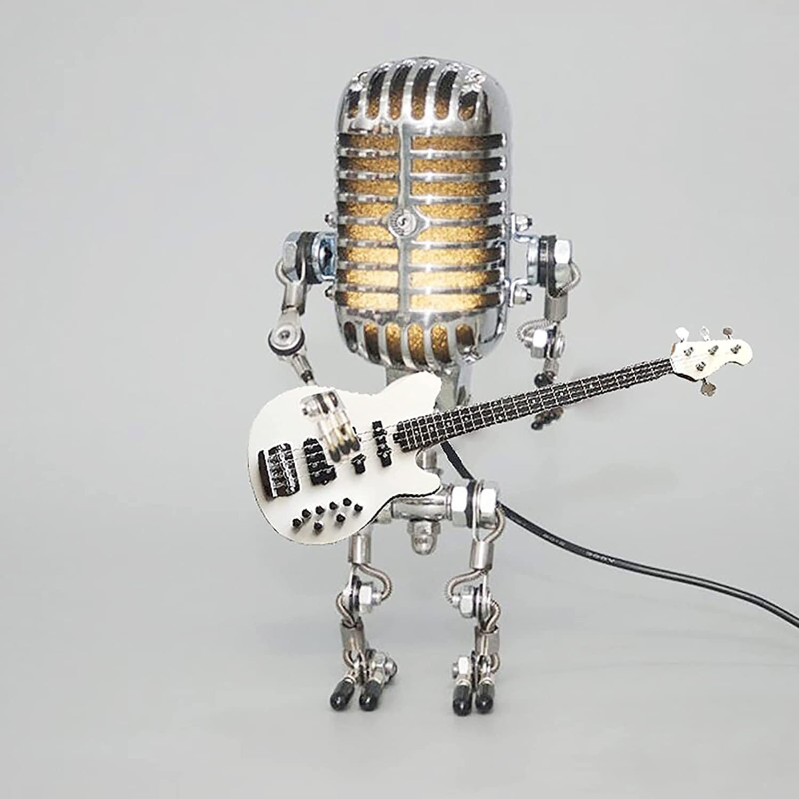 🔥Hot Sale🎁Vintage Microphone Robot Desk Lamp