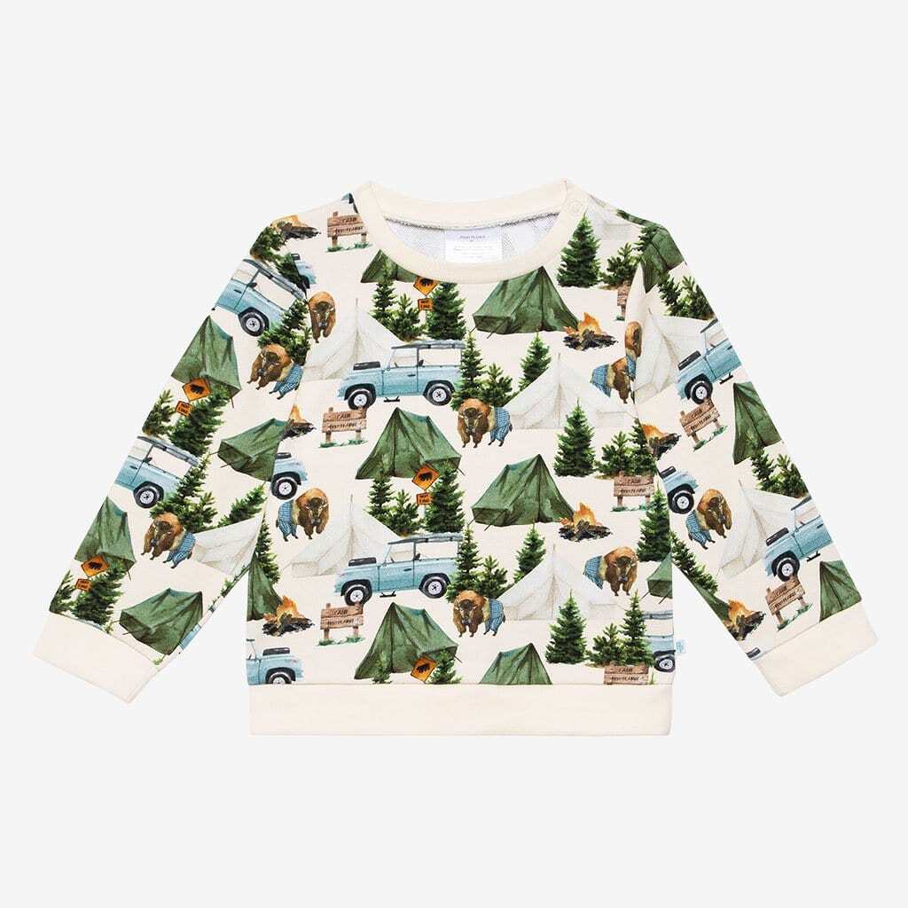 Camp Posh Peanut Long Sleeve Sweatshirt