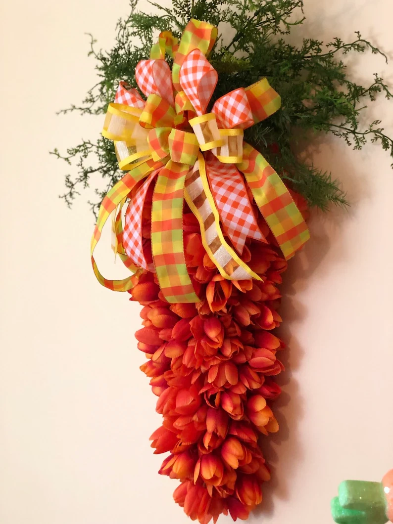 👋Easter Sale-Carrot Door Wreath