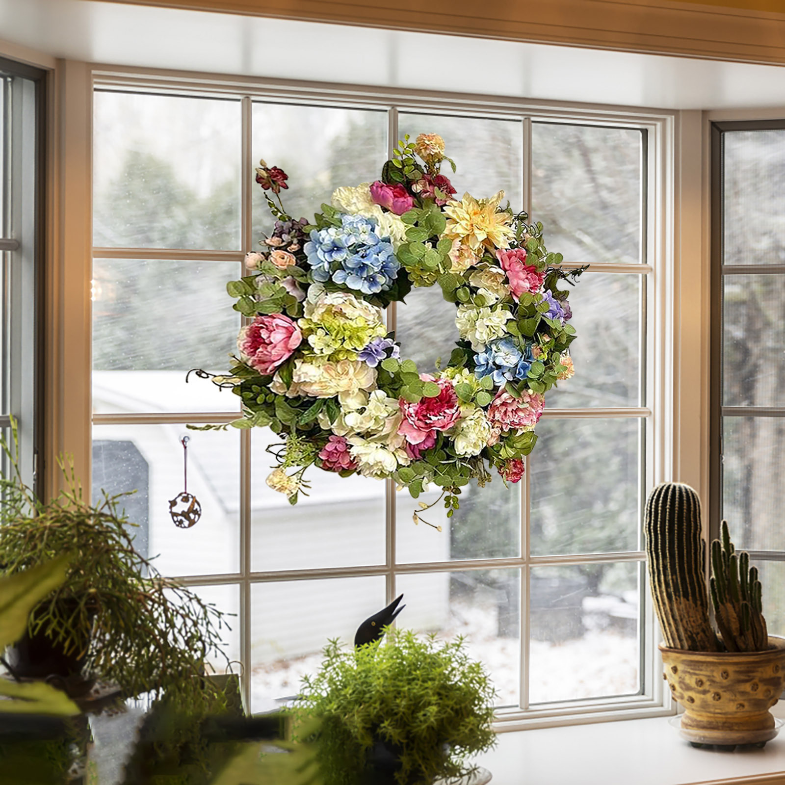[Early spring sale]💞Rainbow Hydrangea Wreath