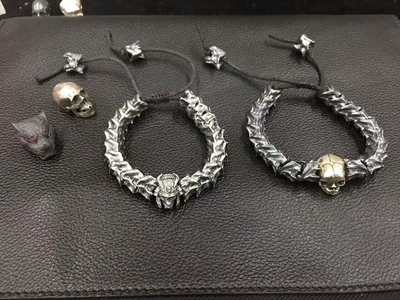 Snake Skeleton Skull Bracelet