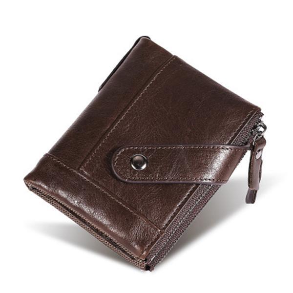 Genuine Leather RFID Small Wallet