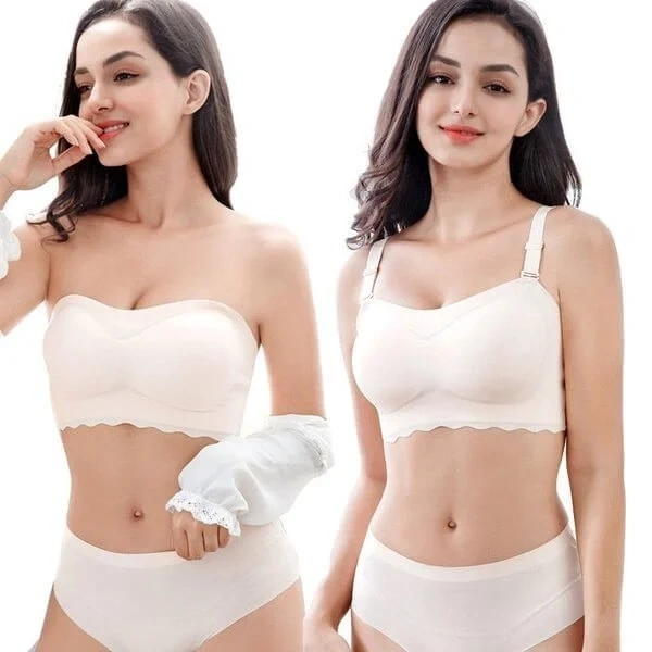 🔥Summer Hot Sale🔥Women Sexy Strapless Bra Invisible Push Up Bras
